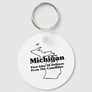 Michigan State Slogan Key Ring