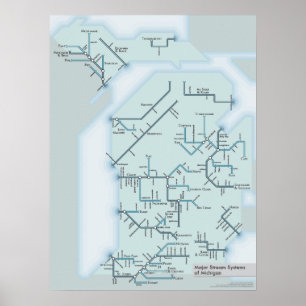 Michigan Stream Systems 18" x 24" Poster