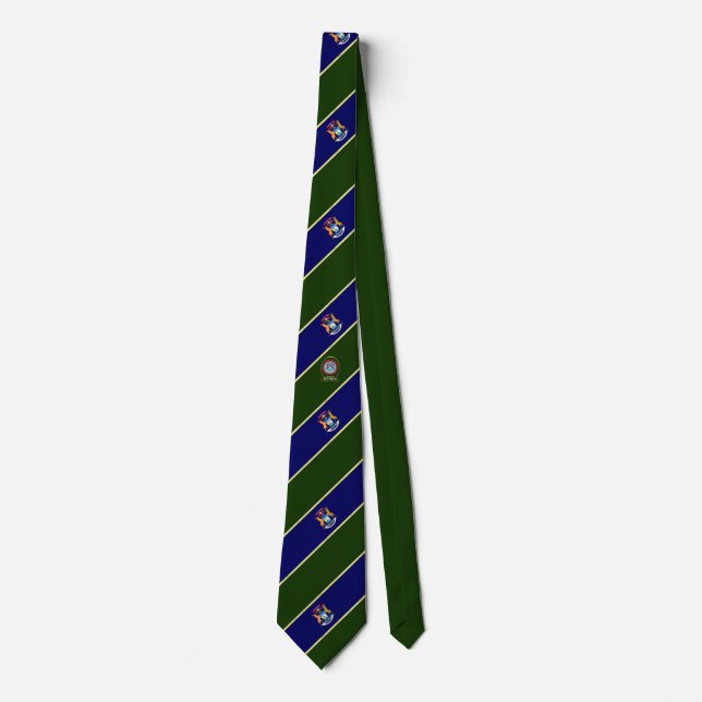 Michigan stripes flag tie (Front)