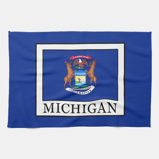 Michigan Tea Towel (Horizontal)