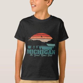 Michigan The Great Lakes State Proud Michigander T-Shirt