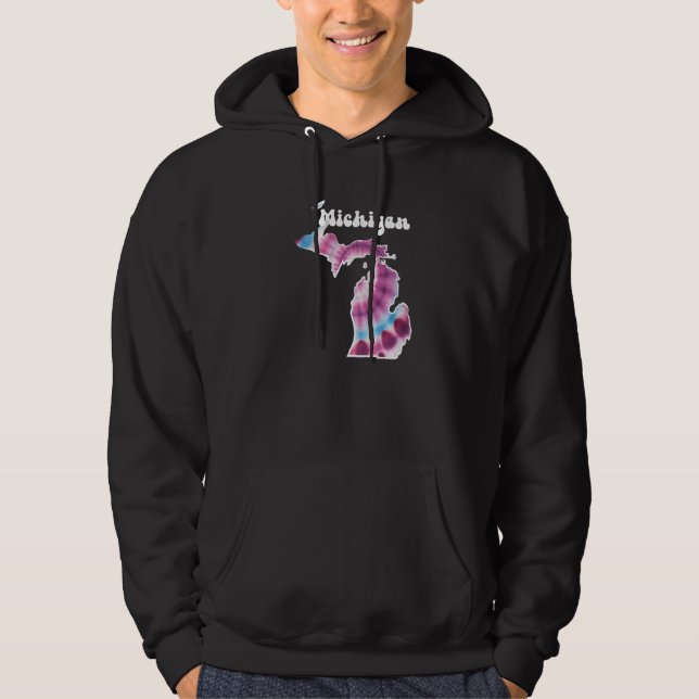 Michigan Tie Dye Hoodie (Front)