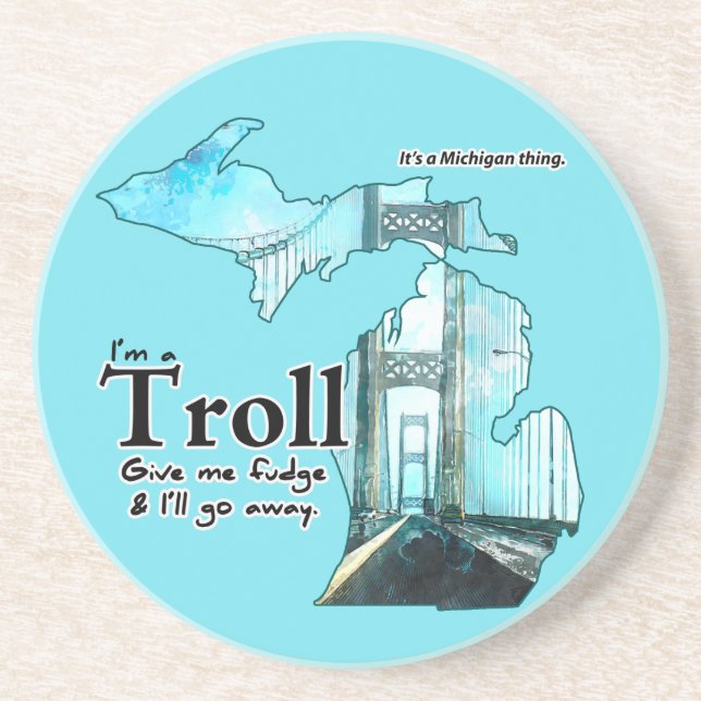 Michigan Troll Coaster (Front)