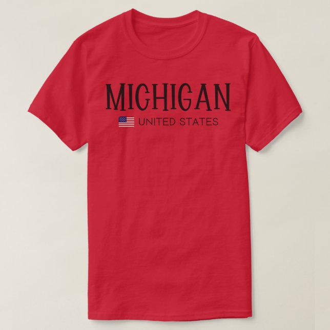 Michigan United States T-Shirt (Design Front)