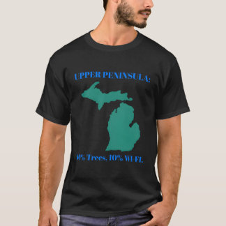 Michigan Upper Peninsula 90rees 10 Wifi friends T-Shirt