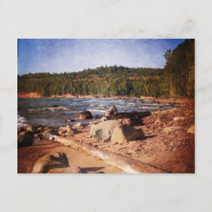 Michigan Upper Peninsula Shoreline Postcard