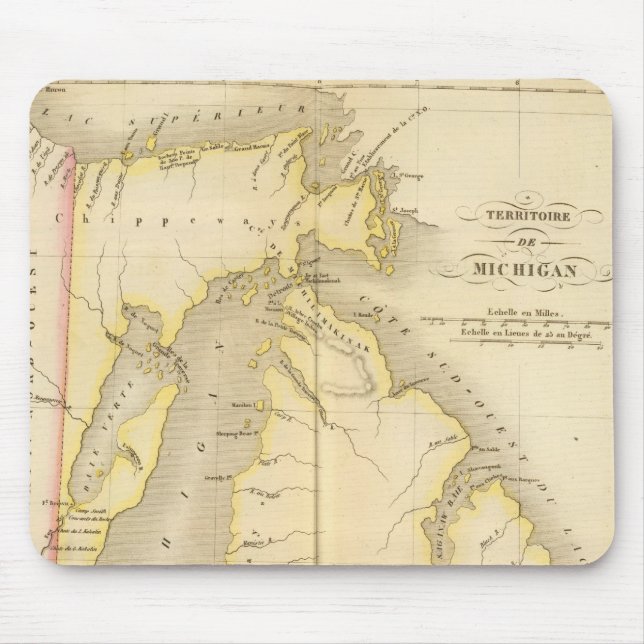 Michigan US Mouse Mat (Front)