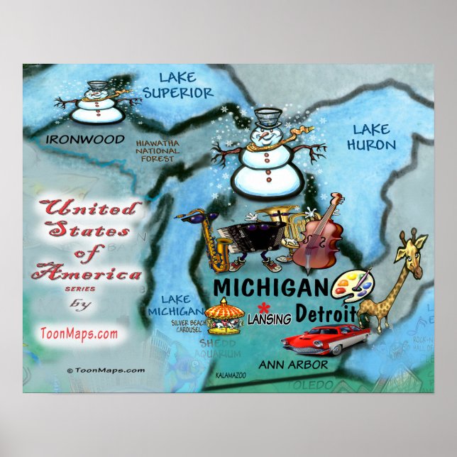 Michigan USA Poster (Front)