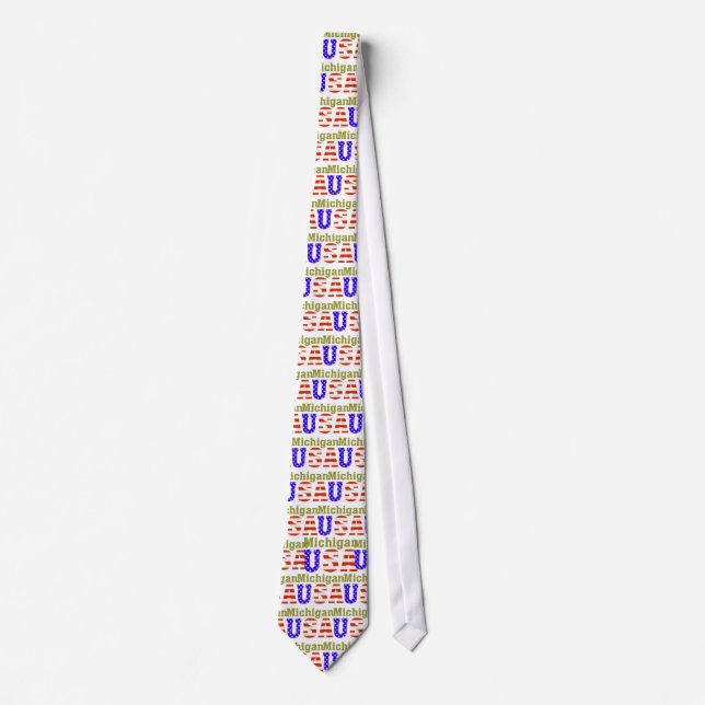 Michigan USA! Tie (Front)