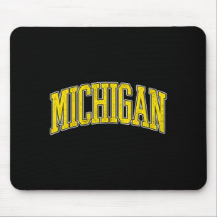 Michigan Vintage Varsity Sports Design Men Women  Mouse Mat