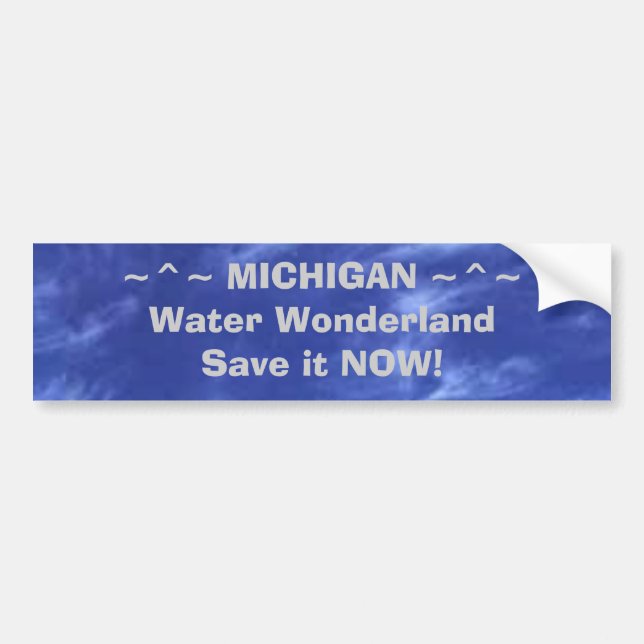~^~ MICHIGAN ~^~Water WonderlandSa... Bumper Sticker (Front)