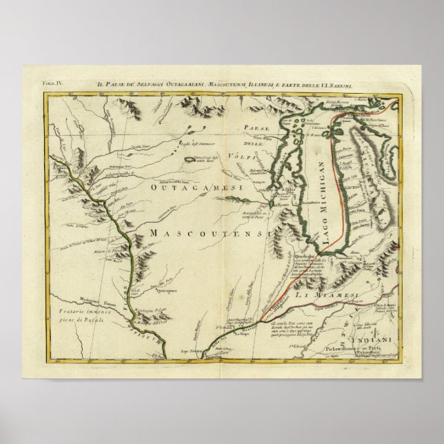 Michigan, Wisconsin, Illinois Poster (Front)