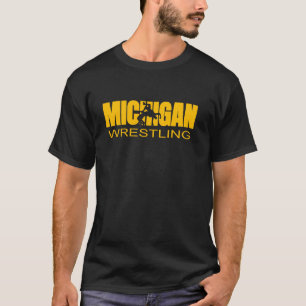 Michigan Wrestling Freestyle Wrestler MI The Wolve T-Shirt