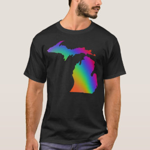 Michigander rainbow love is love T-Shirt