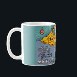Michigan's Northern Peninsula Map  Coffee Mug<br><div class="desc">Great vintage postcard of Michigan's Northern Peninsula wonderfully colourful!</div>