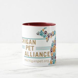 Michigan's Paw Prints Coffee Mug