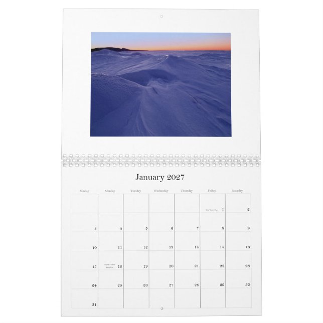Michigan's UP - Customised Calendar (Jan 2027)