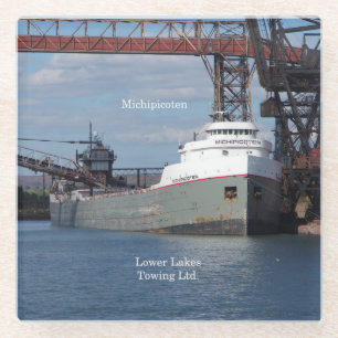 Michipicoten glass coaster