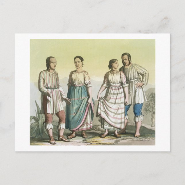Michoacan Indians in Traditional Costume, Mexico ( Postcard (Front)