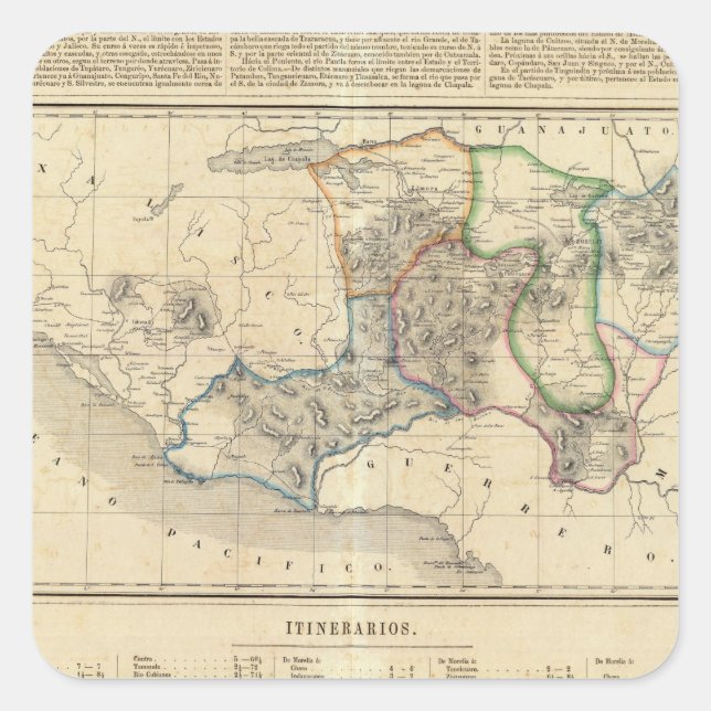 Michoacan, Mexico 2 Square Sticker (Front)