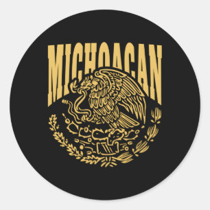 Michoacan Mexico Mexican State Phone Classic Round Sticker