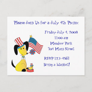 Mick and Henry Celebrate the 4th of July! Postcard