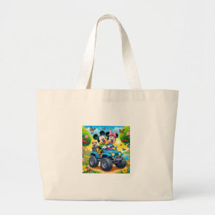 Mickey and Friends - A Timeless Gang of Loveable C Large Tote Bag