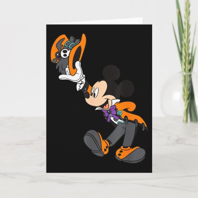 Mickey And Friends Halloween Costume  Card (Front)