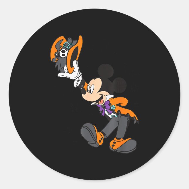 Mickey And Friends Halloween Costume  Classic Round Sticker (Front)