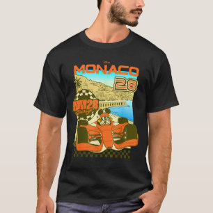 Mickey and friends monaco 28 racing poster T-Shirt