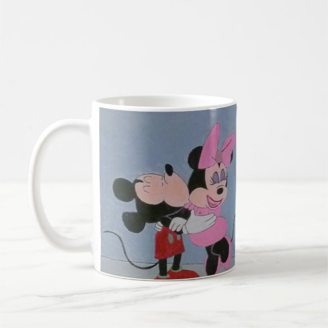 MICKEY AND MINNIE LOVE COFFEE MUG (Left)