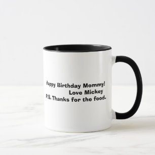 mickey bw, Happy Birthday Mummy!               ... Mug