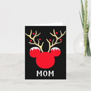 Mickey Family Christmas Mom Card