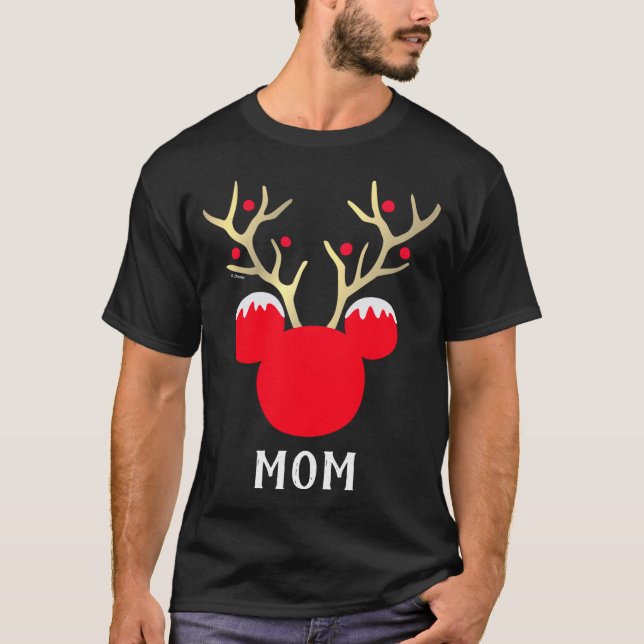 Mickey Family Christmas Mom  T-Shirt (Front)