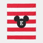Mickey Head Silhouette Striped Pattern | Monogram