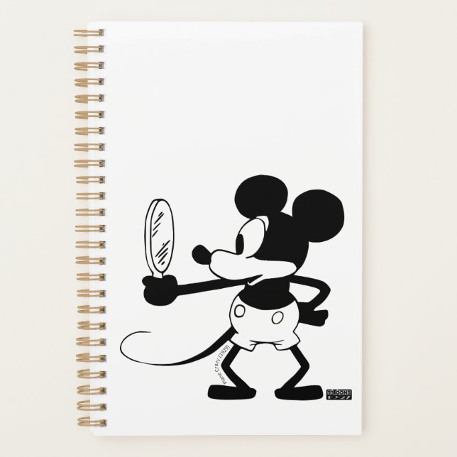 Mickey - Looking in the Mirror (Plane Crazy, 1929) Planner (Front)
