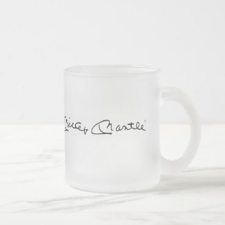 Mickey Mantle® Frosted Glass Mug
