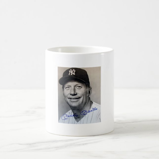 Mickey Mantle on an 11 oz. Classic Mug (Center)