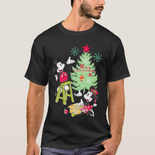 Mickey Minnie Clic Christmas Tree T-Shirt