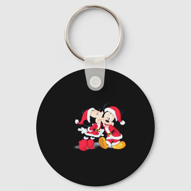 Mickey Minnie Jingle Bell Fun  Key Ring (Front)