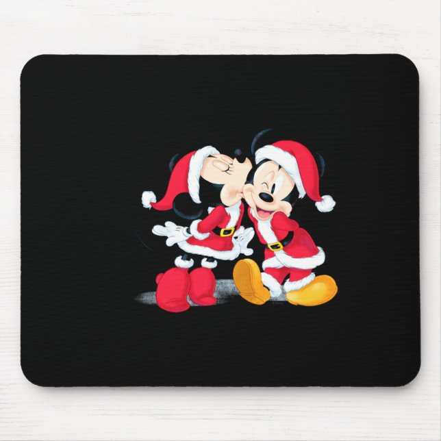 Mickey Minnie Jingle Bell Fun  Mouse Mat (Front)