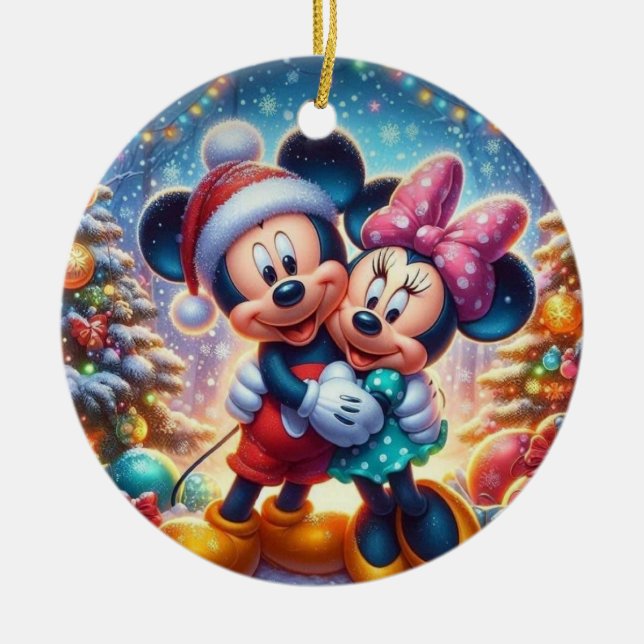 Mickey Minnie Ornament (Front)