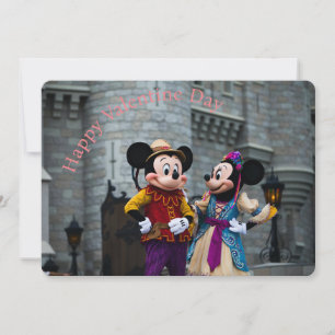 Mickey & Minnie  Valentine's Day  Holiday Card