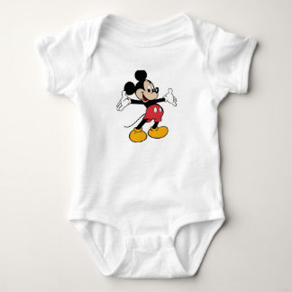 Mickey Mouse image one piece Baby Bodysuit