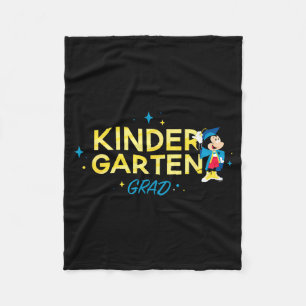 Mickey mouse 'kindergarten grad' kids' graduation  fleece blanket