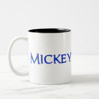 Mickey (name) Two-Tone coffee mug
