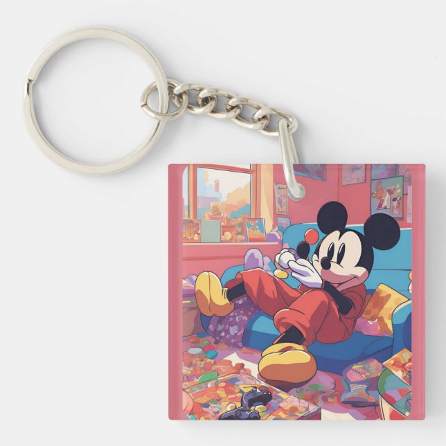 Mickey Take a Brake Key Ring (Front)