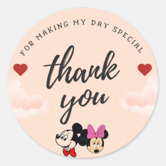 Mickey Thankyou Sticker
