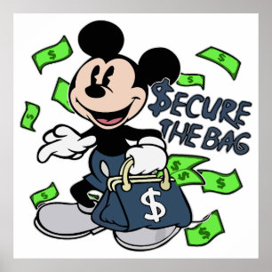 Mickey Vibrant Prosperity Motivation Poster