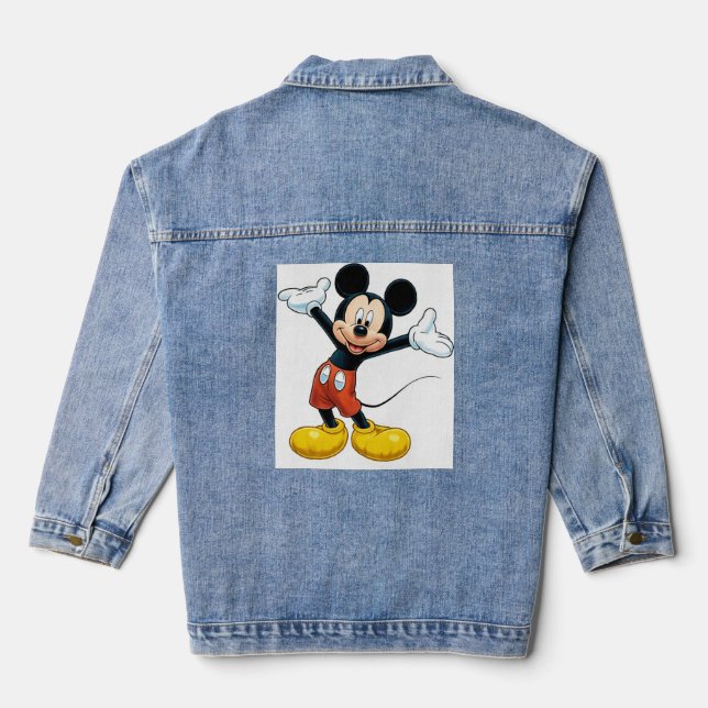 "Mickey's Pumpkin Tee"  Denim Jacket (Back)